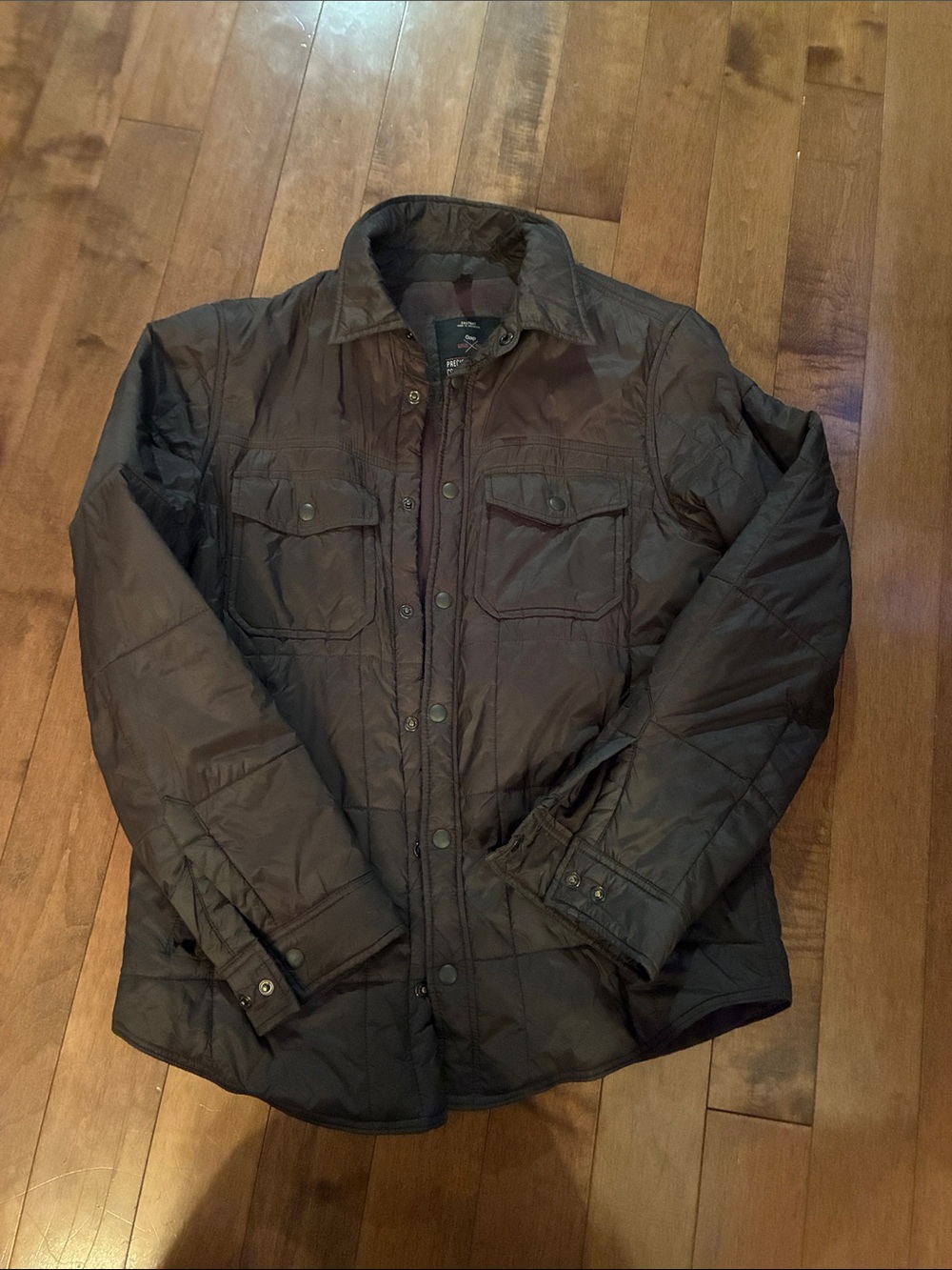 GAP Quilted Field Jacket in Dark Brown